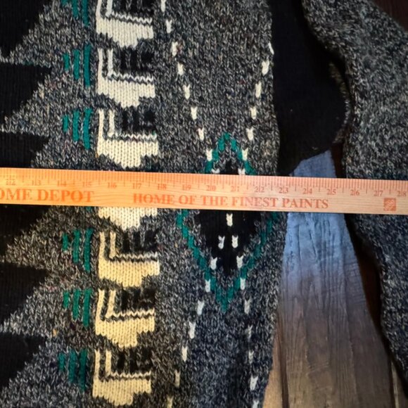 Urban Bandit Sweater L Large Blue White Coogi style Vintage 90s Y2K Crew Neck - Picture 8 of 10